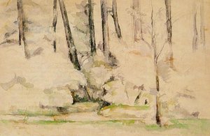 Into The Woods — Paul Cézanne, Post-impressionist Landscape