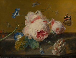 Nature Morte Aux Fleurs — Jan Van Huysum, Baroque