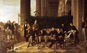 The Circle Of The Rue Royale — Jacques Joseph Tissot, Academicism