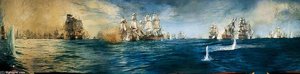 The Battle Of Trafalgar Panorama