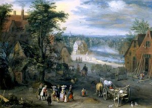 A village scene