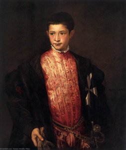 Portrait Of Ranuccio Farnese — Tiziano Vecellio, Venetian Renaissance
