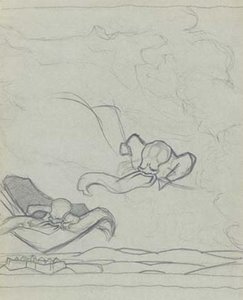 Sketch For ''flying Carpet'' — Nikola Roerich, Symbolic Expressionism