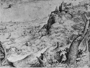 La Chasse Au Lapin Sauvage — Pieter Bruegel Le Vieux, Northern Renaissance Engraving