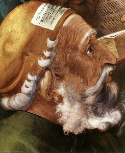 Cristo Tra I Dottori (dettaglio) — Albrecht Dürer, Rinascimento Tedesco