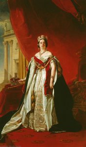 Portrait Of Victoria Of The United Kingdom — Franz Ksaver Winterhalter, Neo-classicism