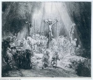 The Three Crosses — 렘브란트, Baroque