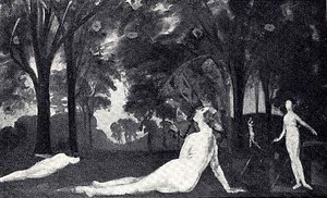 Corridor Of Summer, (painting) — Arthur Bowen Davies, Symbolism