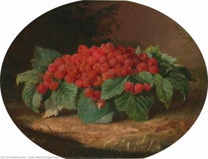 Raspberries — Lilly Martin Spencer (angelique Marie Martin), Contemporary Realism