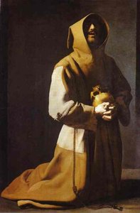 St. Francis Kneeling — Francisco De Zurbarán