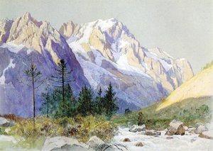 Wetterhorn From Grindelwald, Switzerland — William Stanley Haseltine