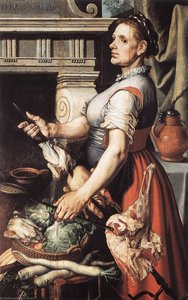 Cook In Front Of The Stove — Pieter Aertsen, Baroque
