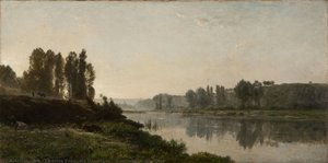 Evening On The Oise — Charles-françois Daubigny, Atmospheric Impressionism
