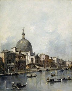 Venice, The Church Of San Simeone Piccolo On The Grand Canal — Francesco Lazzaro Guardi, Venetian Twilight