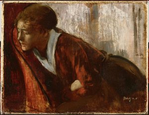 Melancholy — Hilaire-germain-edgar Degas, Realist Painting