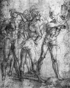 Four Demons With A Book — Luca Signorelli, Renaissance Draftsmanship