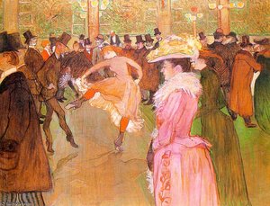 Training Of The New Girls By Valentin At The Moulin Rouge — 툴루즈 로트렉, Post-impressionist Scene