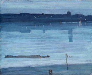 Nocturne: Blue And Silver - Chelsea — Džeimsas Vistleris, Impressionism