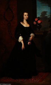 Possibly Lady Isabella Sackville, Countess Of Northampto — Antoon Van Dyck, Baroque