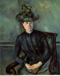 Woman Green Hat — Paul Cézanne, Post-impressionism