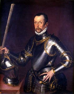 Portrait d'homme en armure
