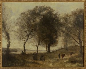 Le Lac (also Known As Le Chemin Des Vaches) — Žan-batist Kamil Korote, Impressionistic Landscape