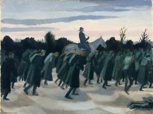 Austrian Prisoners Driven in from the Austrian Lines