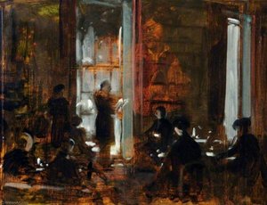 Study For 'reading The Will' (detail) — Frederick William Elwell