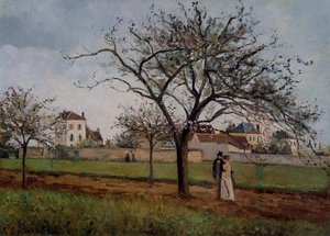 Pere Gallien's House At Pontoise — 毕沙罗, Realist Movement