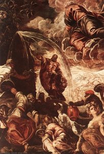 Moses Drawing Water From The Rock Detail1 — Tintoretto, Baroque