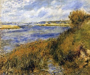As Margens Do Sena Em Champrosay — Pierre-auguste Renoir, Impressionism