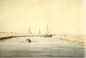 View Of Greifswald From East — Friedrich Caspar David, Romanticism