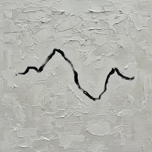A Singular Black Gesture Navigating The Infinite Topography Of Sculptural White Relief — Laurent Vionnet