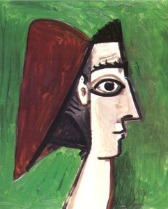 Profile Of A Woman's Face — Pablo Picasso, Cubism