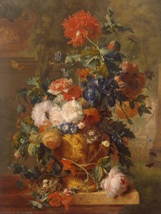 Fleurs — Jan Van Huysum, Nature Morte Baroque