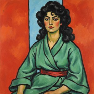 The Verdant Gaze In Vermilion Light: A Singular Fauvist Study — Marc Duvallier, Fauvism