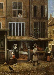 Street Scene with bakery