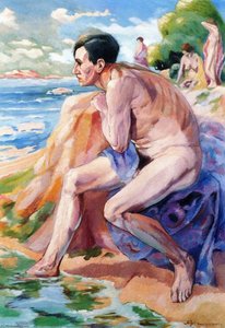 Man On A Beach — Aksel Waldemar Johannessen