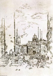 La Piazzetta — 惠斯勒, Aesthetic Impressionism