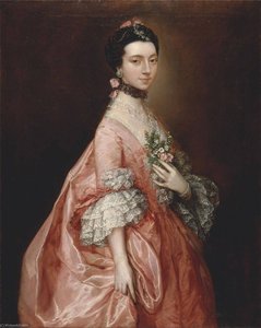 Mary Little, Later Lady Carr — トーマス・ゲインズバラ, Rococo Painting