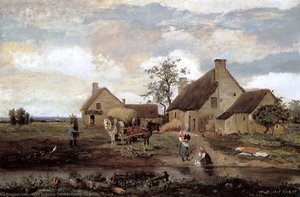 A Farm In The Nievre — カミーユ・コロー, Realism