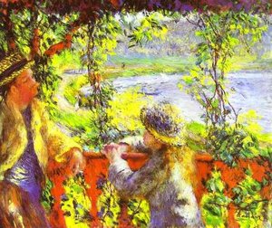By The Lake — Renoir, Impressionism