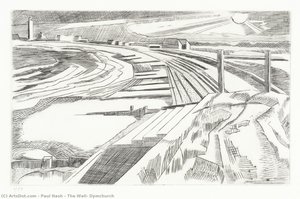The Wall, Dymchurch — Paul Nash, Modernist
