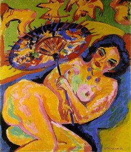 Japanese Parasol — Ернст Лудвиг Кернер, German Expressionism