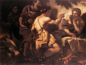 Jupiter And Mercury At Philemon And Baucis — Johann Karl Loth, Baroque