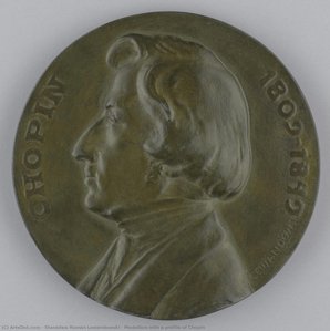 Medallion with a profile of Chopin