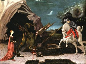 St George And The Dragon,1456, Nglondon — 乌切洛, Early Renaissance