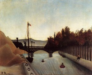 Footbridge At Passy — Анри Rousseau