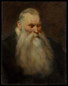 Étude De La Tête D'un Homme Âgé Au Visage Blanc — Sir Anthony Van Dyck