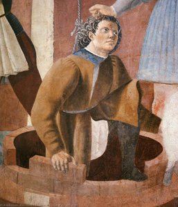6. Torture Of The Jew (detail) — Piero Della Francesca, Renaissance